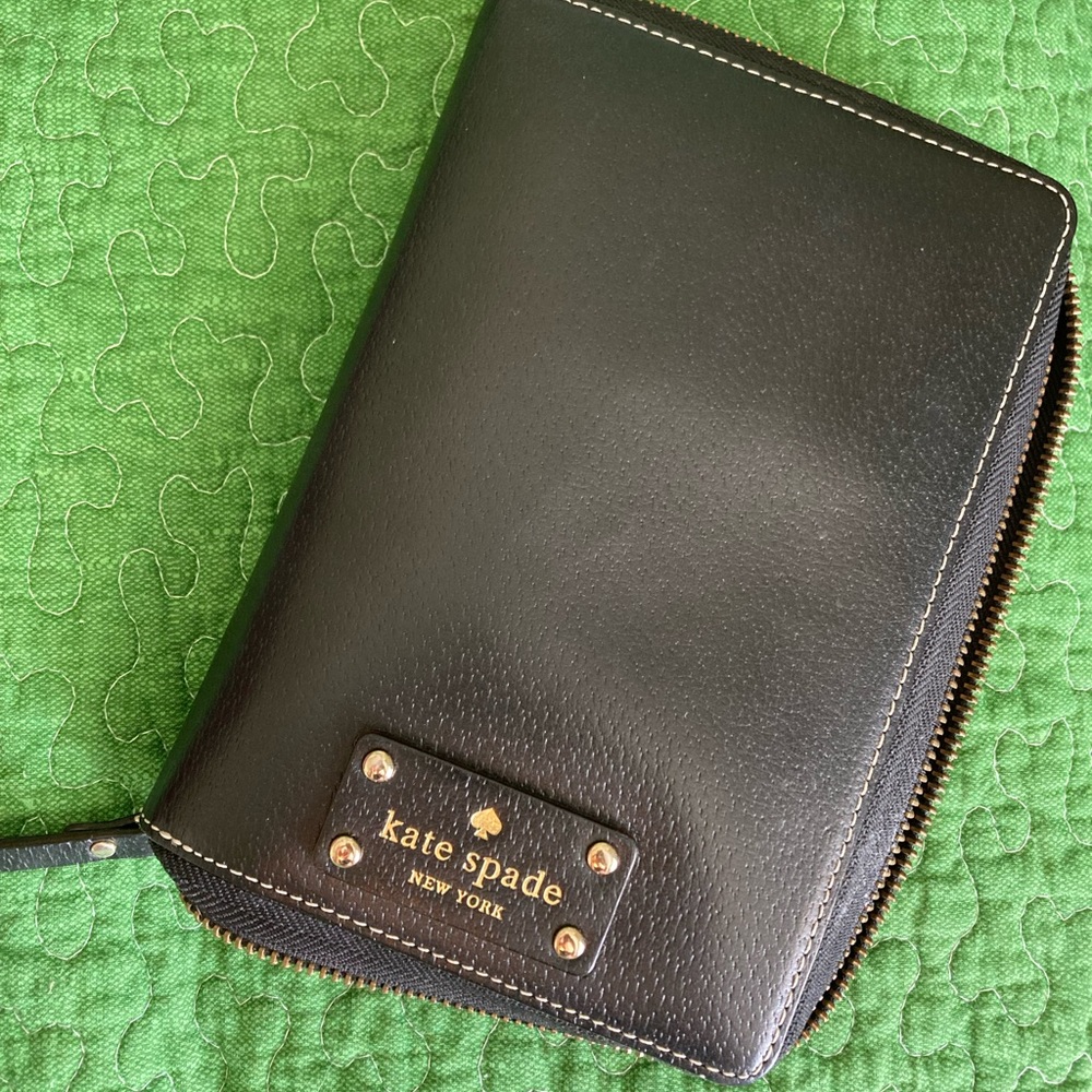 Kate Spade Black Wellesley Agenda